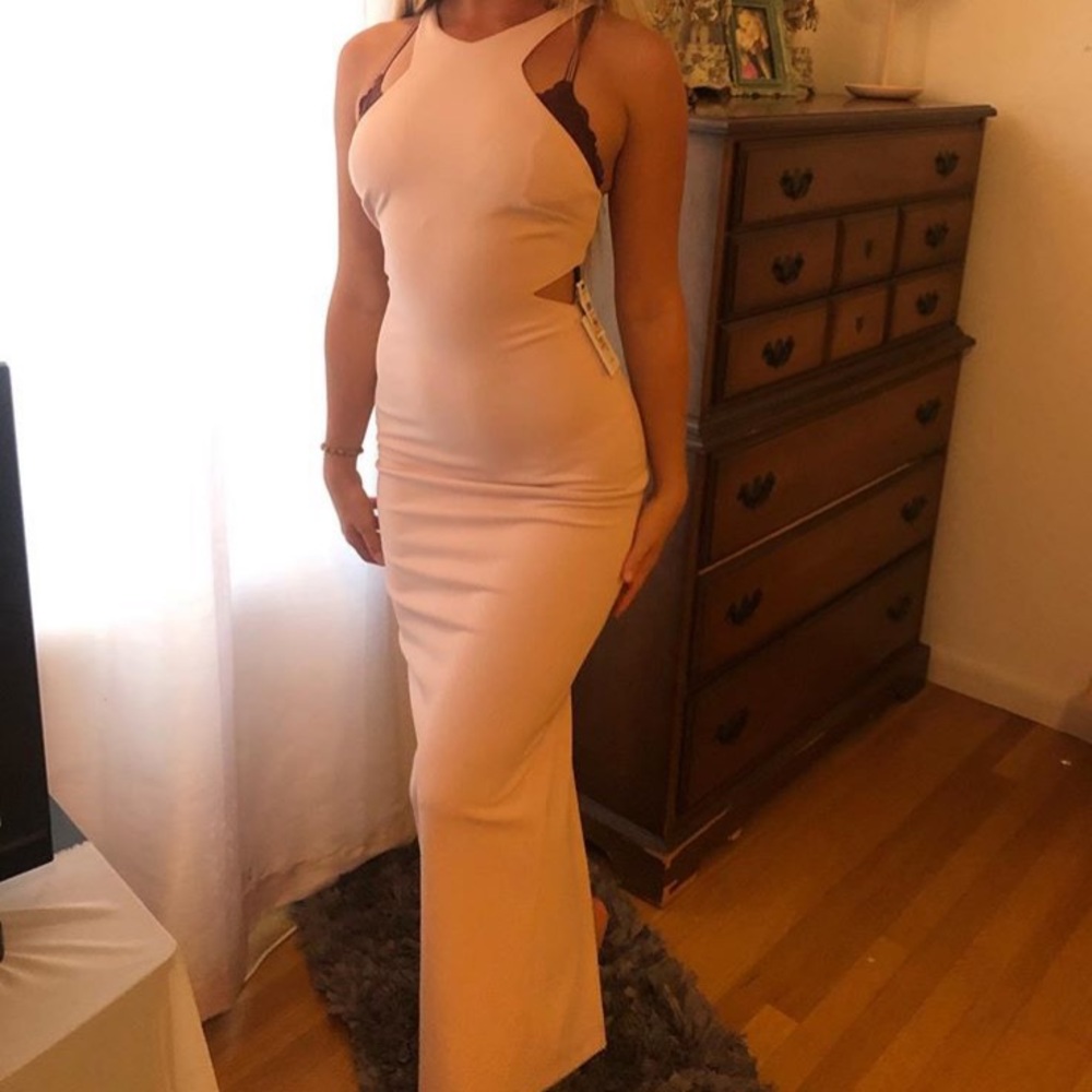 Calvin Klein Pink Champagne Dress Size 2